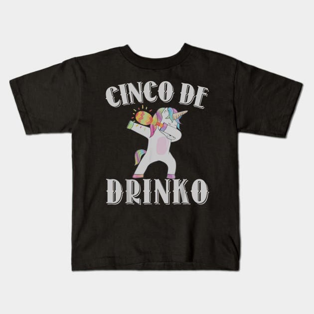 Cinco De Drinko Lime Cinco De Mayo May Fifth 2018 Drinking Kids T-Shirt by teudasfemales